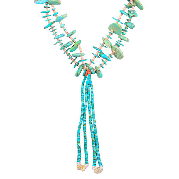 Peyote Bird Vintage 1920's Turquoise Heishi Necklace