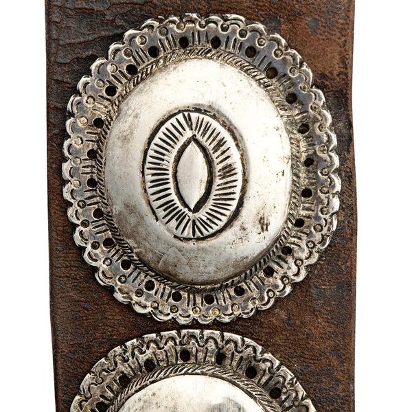 Peyote Bird Vintage Concho Belt With Rectangular Buckle