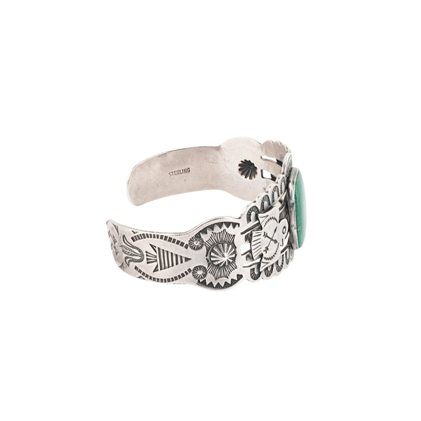 Peyote Bird Vintage Fred Harvey Era Thunderbird Cuff (c.1930's)