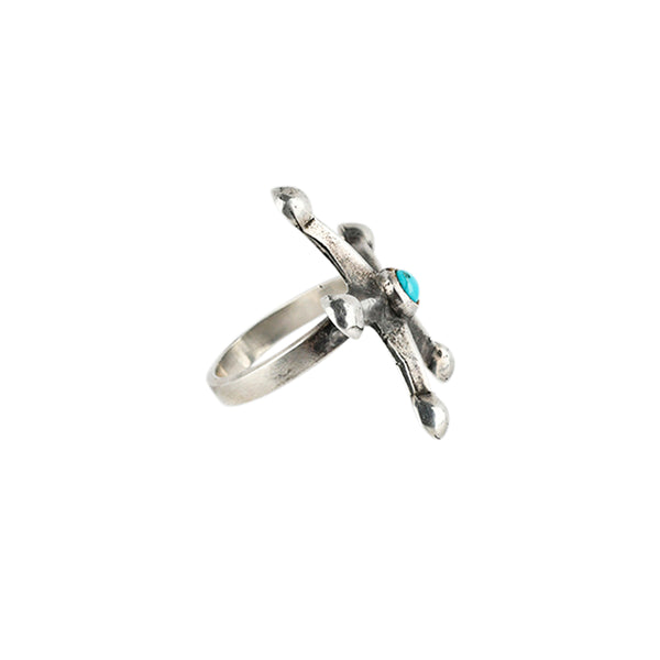 Peyote Bird Vintage Navajo Beacon Ring | Size 7 (c. 1950's)
