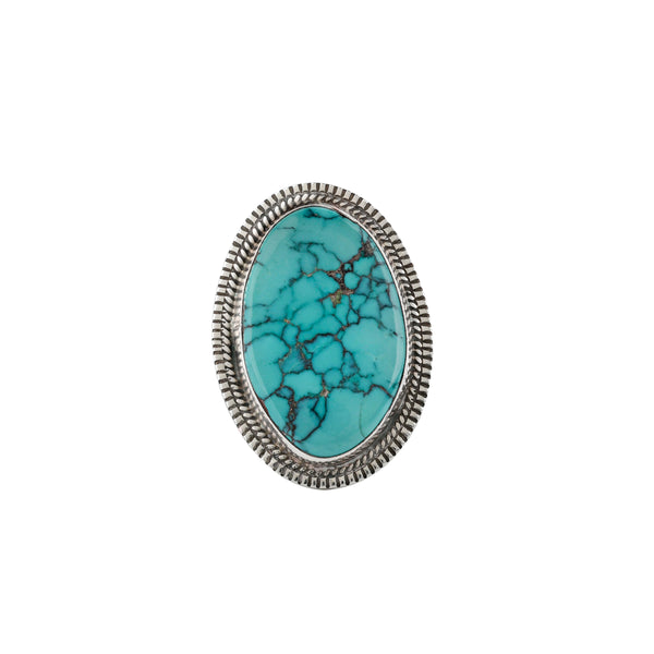 peyote bird Vintage Navajo Foundation Ring (c.1980's) (Size 9)