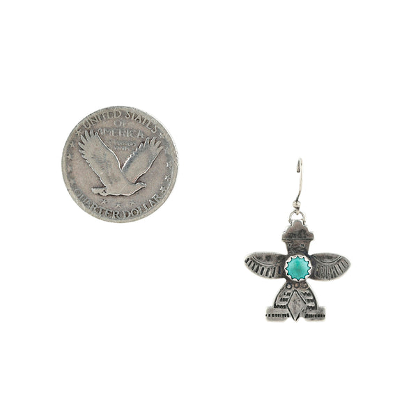 Peyote Bird Vintage Navajo Knifewing Earrings (c.1950's)