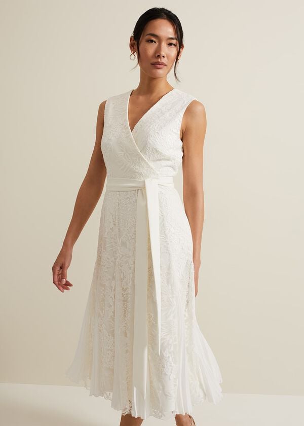 Phase Eight Caterina Embroidered Flared Wedding Dress