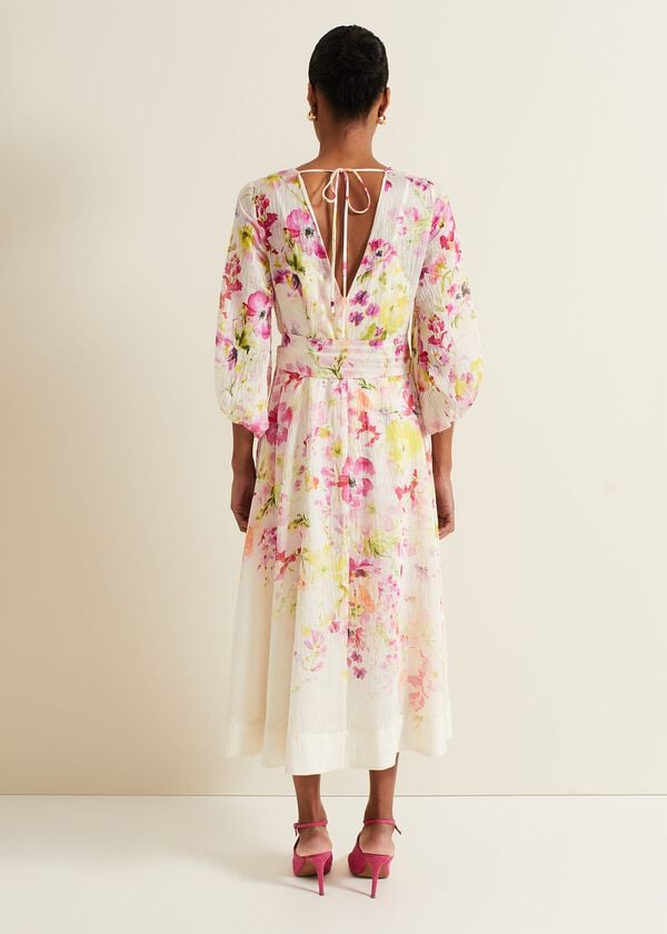 Phase Eight Clancy Floral Print Fit And Flare Dress