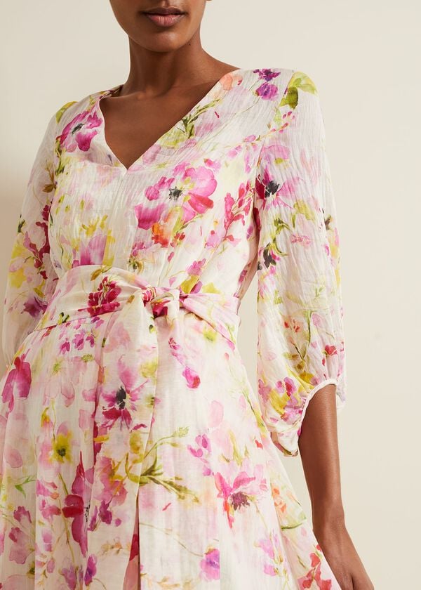 Phase Eight Clancy Floral Print Fit And Flare Dress