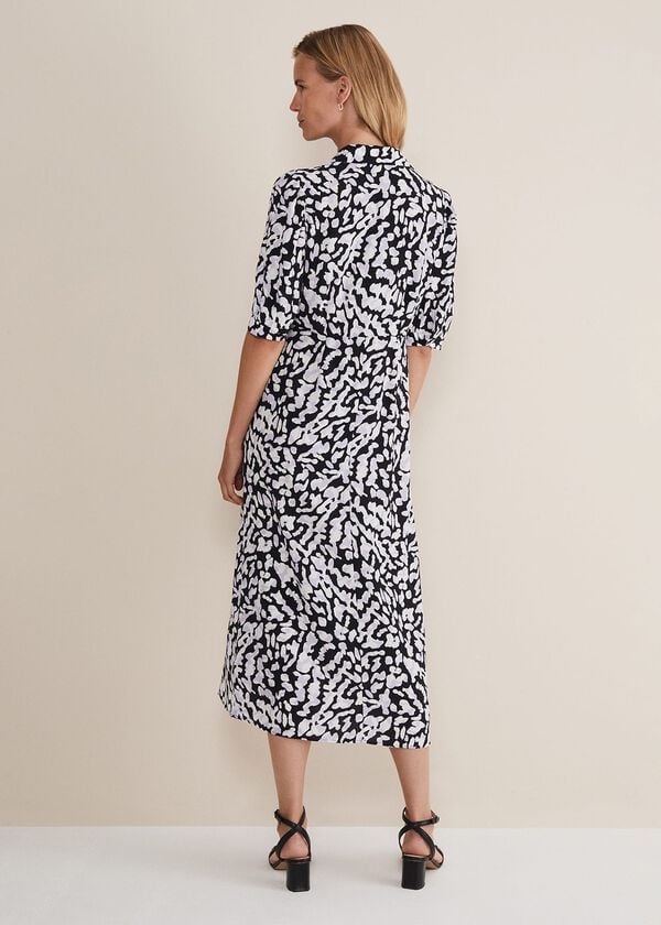 Phase Eight Cosette Lilac Animal Print Midaxi Dress