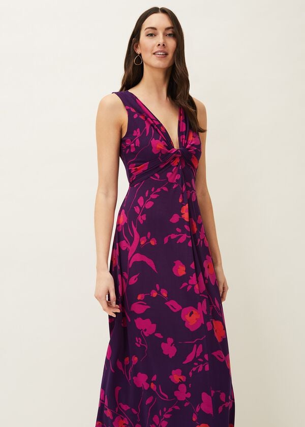 Phase Eight Isla Floral Sleeveless V-Neck Maxi Dress