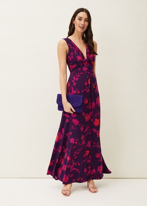 phase eight Isla Floral Sleeveless V-Neck Maxi Dress