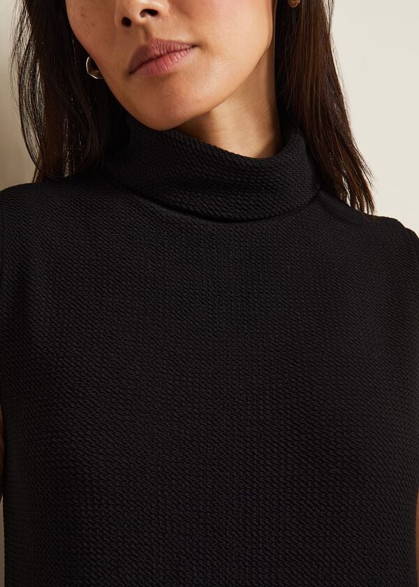 Phase Eight Jessica Black Jersey Bodycon Midi Dress