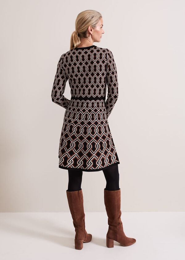 Phase Eight Josie Jacquard Fit And Flare Swing Dress