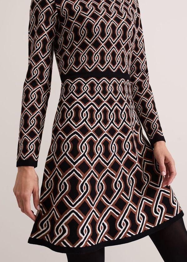 Phase Eight Josie Jacquard Fit And Flare Swing Dress