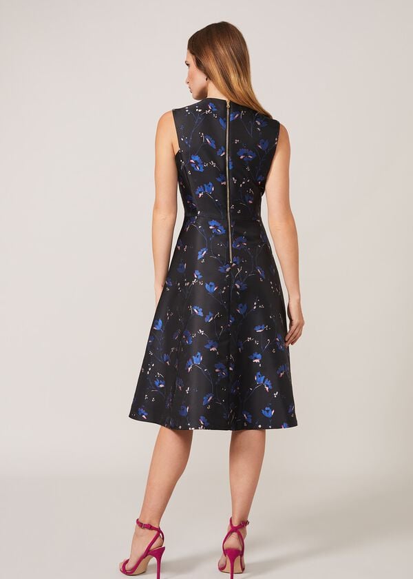 Phase Eight Ottilie Floral Jacquard Fit And Flare Dress