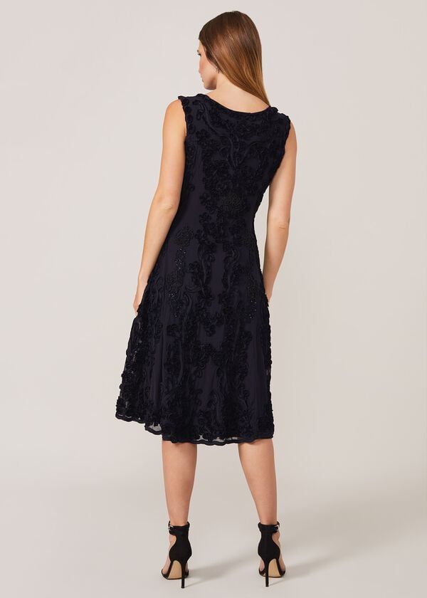 Phase Eight Penelope Tapework Lace Fit And Flare Dress