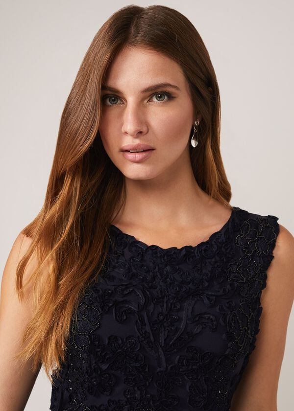 Phase Eight Penelope Tapework Lace Fit And Flare Dress