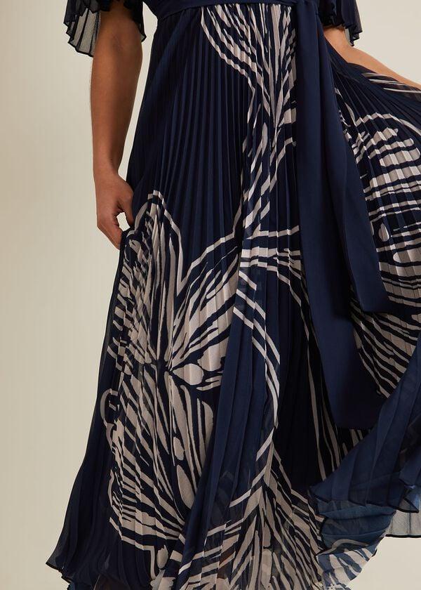 Phase Eight Petite Abigail Printed Pleat Midaxi Dress