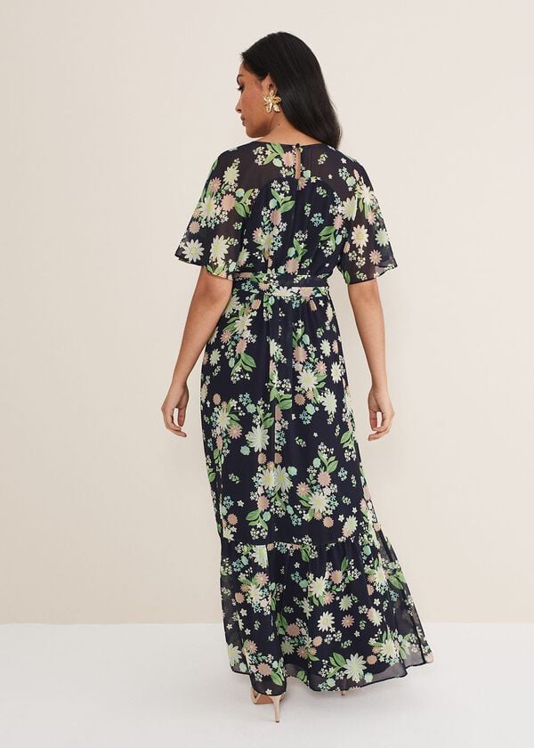 Phase Eight Petite Georgie Floral Tiered Maxi Dress