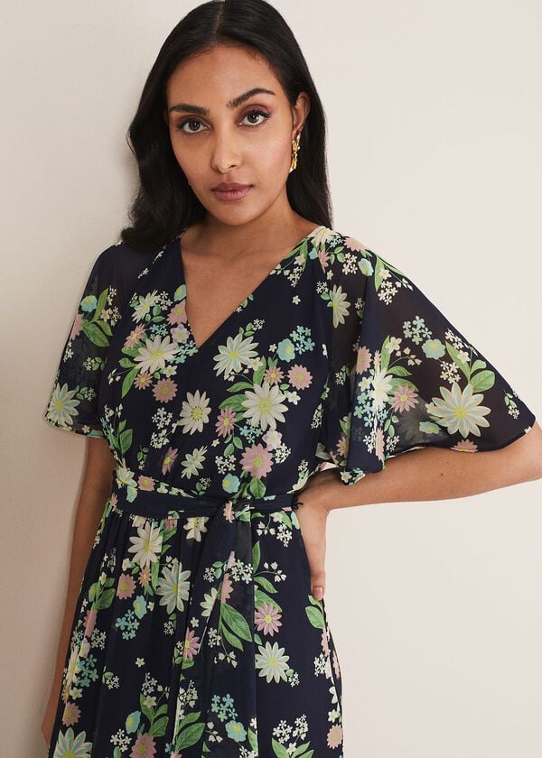 Phase Eight Petite Georgie Floral Tiered Maxi Dress