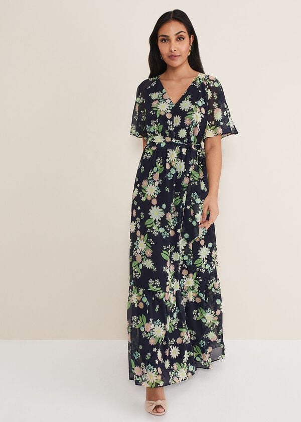 phase eight Petite Georgie Floral Tiered Maxi Dress