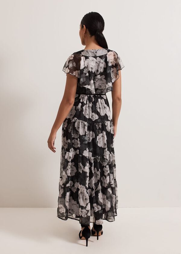 Phase Eight Petite Jordine Floral Print Midaxi Dress