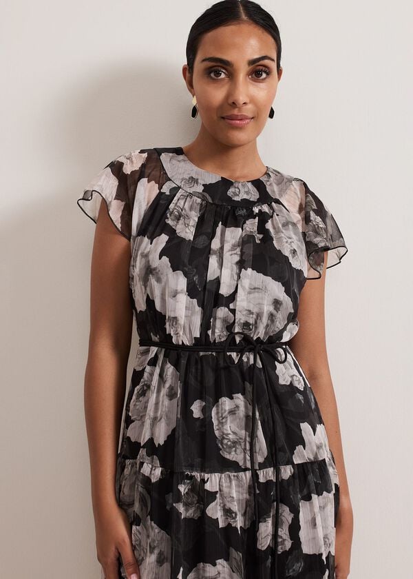 Phase Eight Petite Jordine Floral Print Midaxi Dress