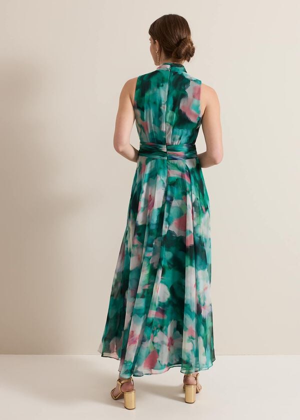 Phase Eight Petite Lucinda Chiffon Print Maxi Dress