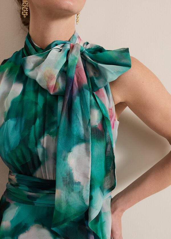 Phase Eight Petite Lucinda Chiffon Print Maxi Dress