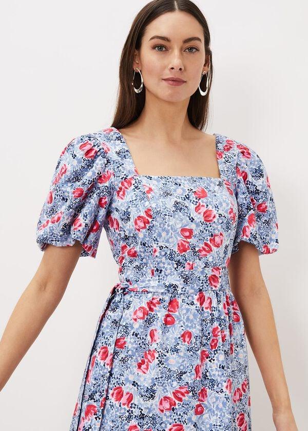 Phase Eight Abbiana Cotton Floral Midi Dress