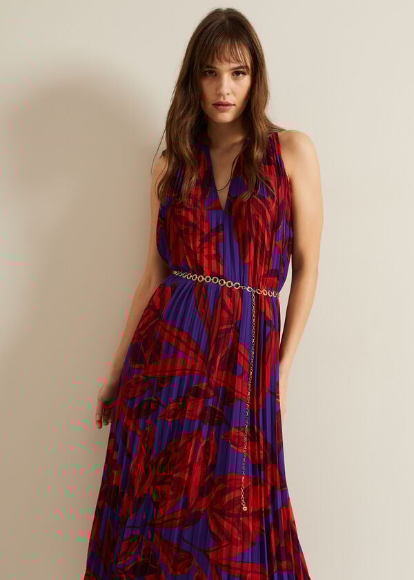 Phase Eight Adelaide Pleated Midaxi Dress