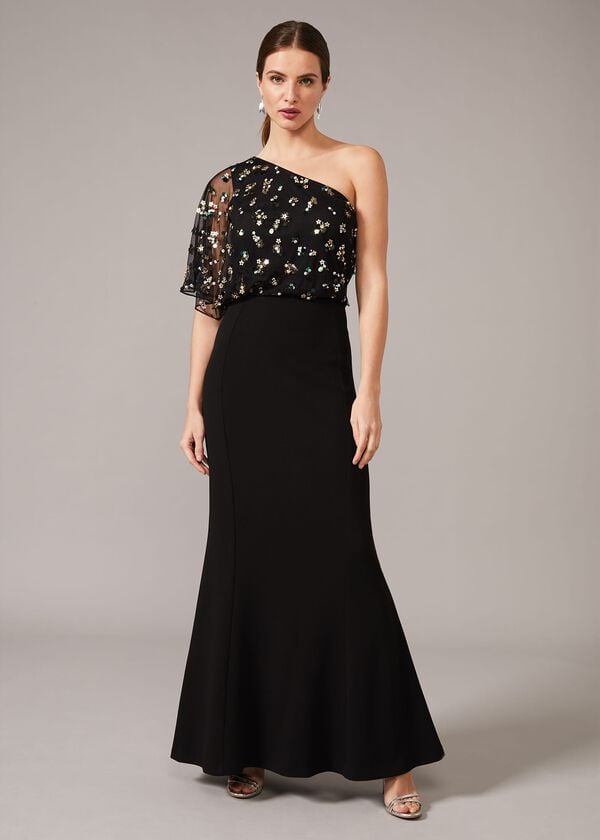 phase eight Adele Sequinned One Shoulder Dress
