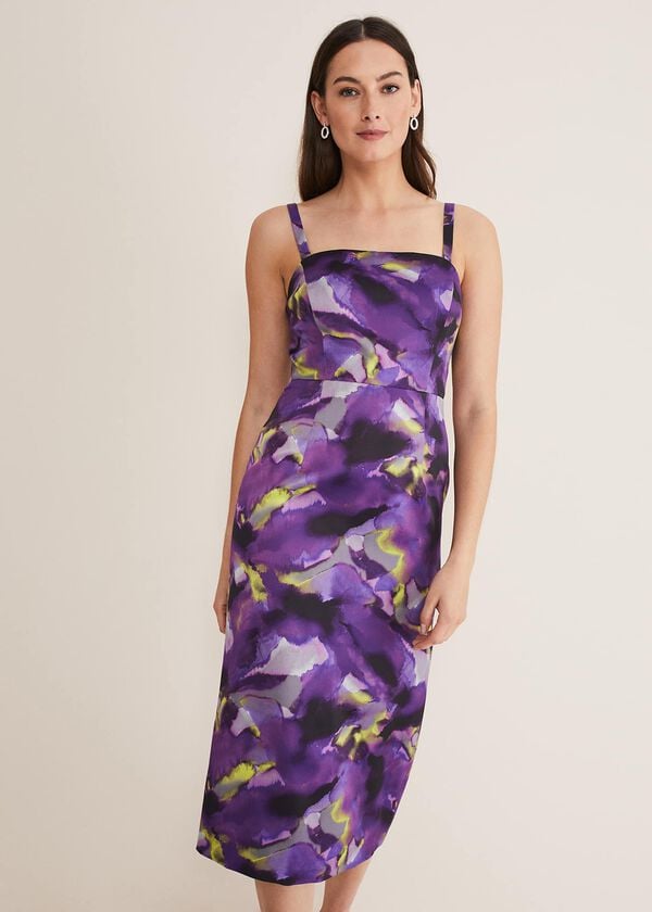 Phase Eight Adelita Abstract Print Dress