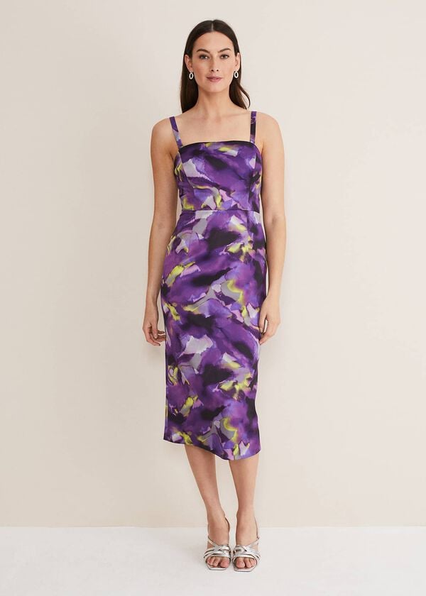 phase eight Adelita Abstract Print Dress