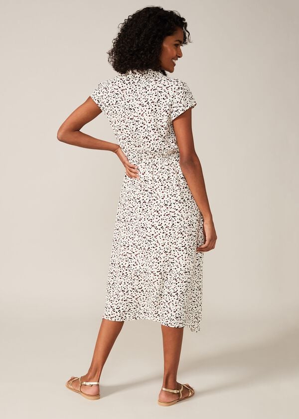 Phase Eight Afia Ditsy Spot Shirt Dress