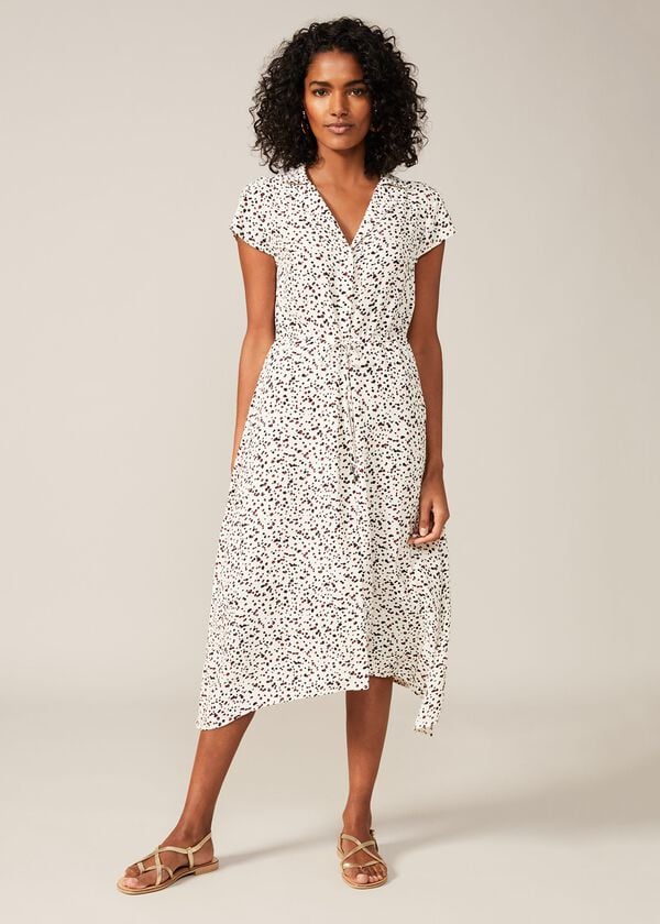 Phase Eight Afia Ditsy Spot Shirt Dress