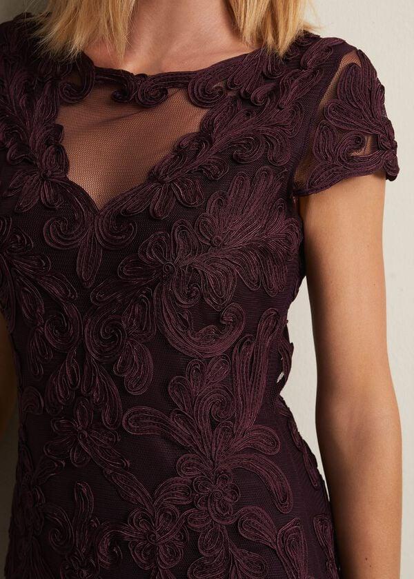 Phase Eight Agatha Berry Tapework Midi Dress