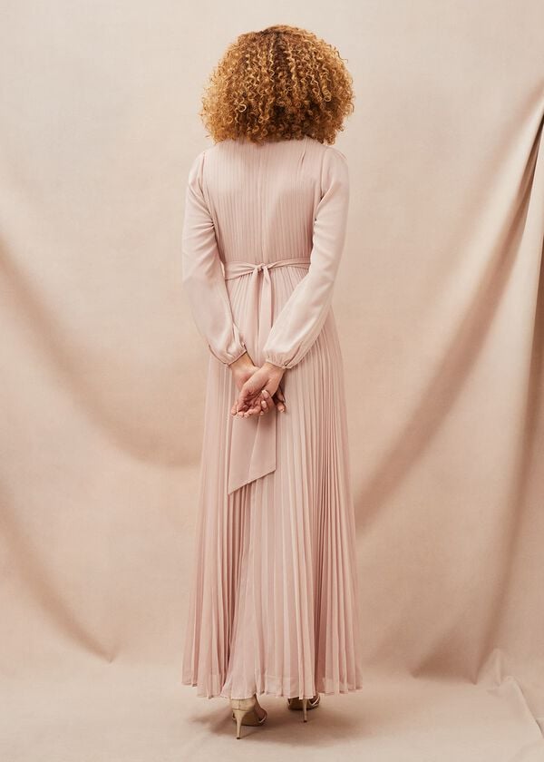 Phase Eight Alecia Pleated Chiffon Maxi Dress
