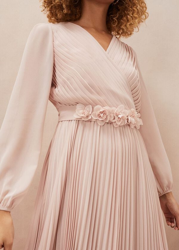 Phase Eight Alecia Pleated Chiffon Maxi Dress