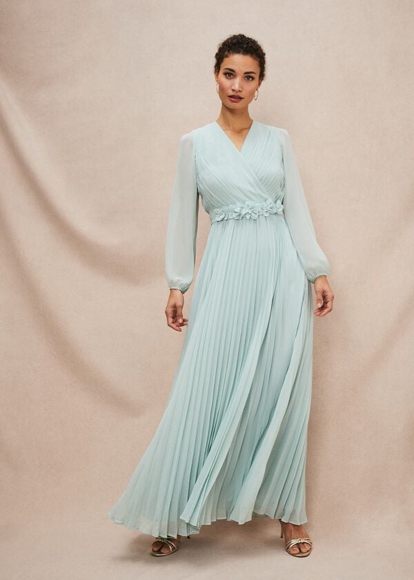 phase eight Alecia Pleated Maxi Dress