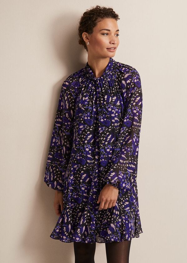 Phase Eight Aleka Abstract Swing Mini Dress