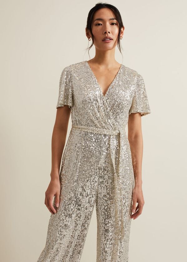 Phase Eight Alessandra Sequin Embellished Jumpsuit