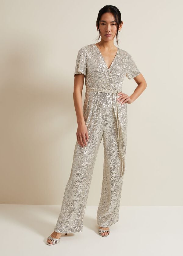 phase eight Alessandra Sequin Embellished Jumpsuit