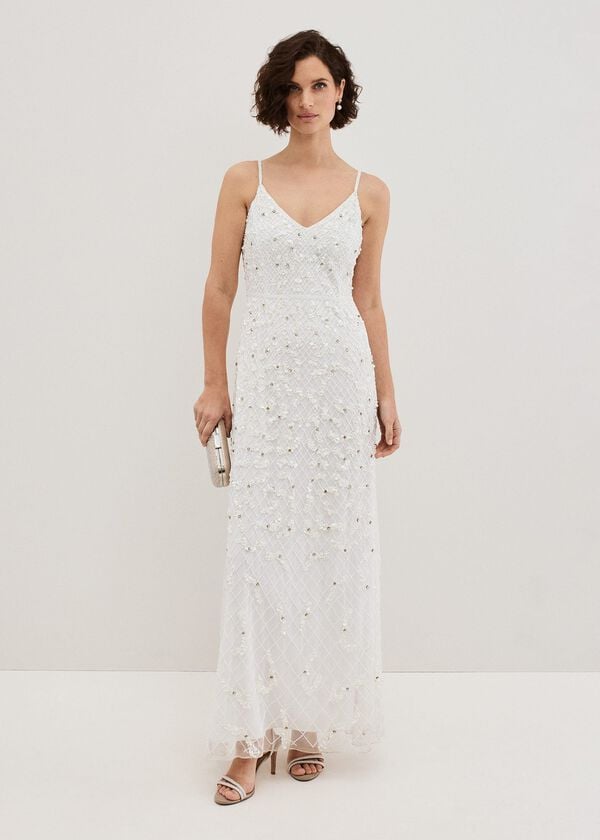 phase eight Alexia Embellished Maxi Wedding Dress