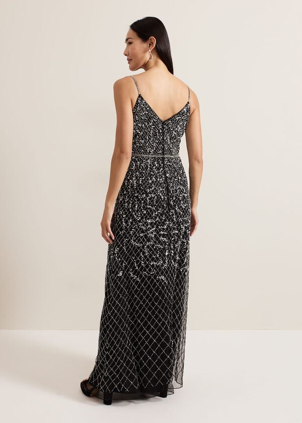 Phase Eight Alexia Sequin Embelished Maxi Dress