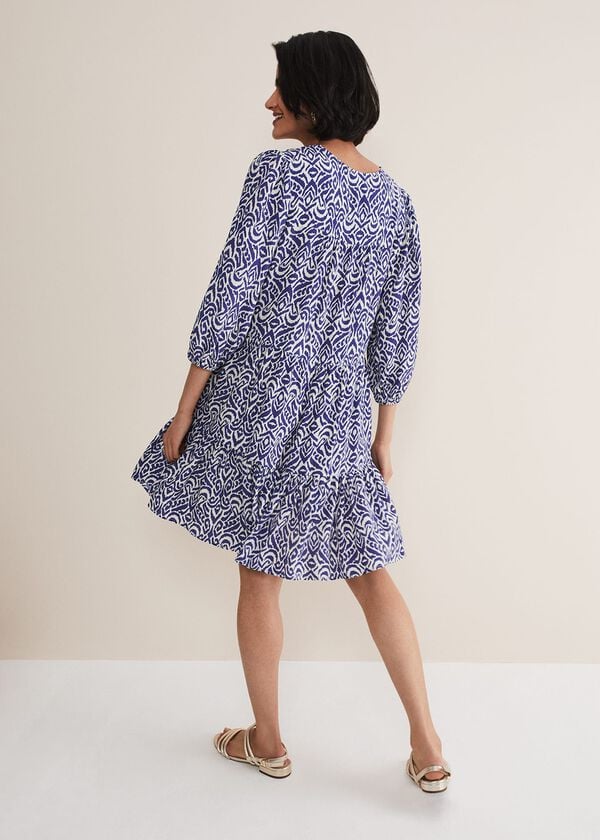 Phase Eight Alicia Ikat Swing Mini Dress