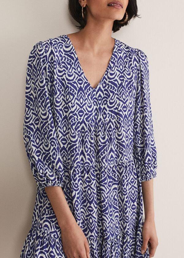 Phase Eight Alicia Ikat Swing Mini Dress