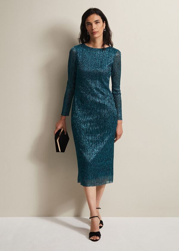 Phase Eight Alix Plisse Dress