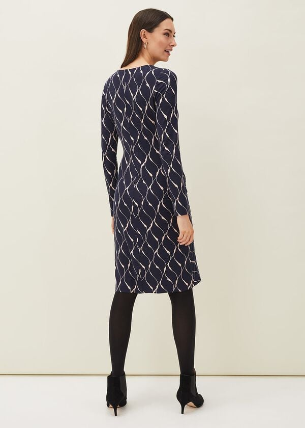 Phase Eight Ally Abstract Print Dress