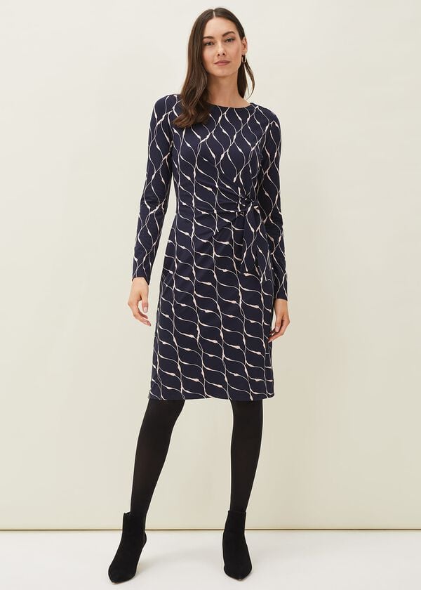 Phase Eight Ally Abstract Print Dress