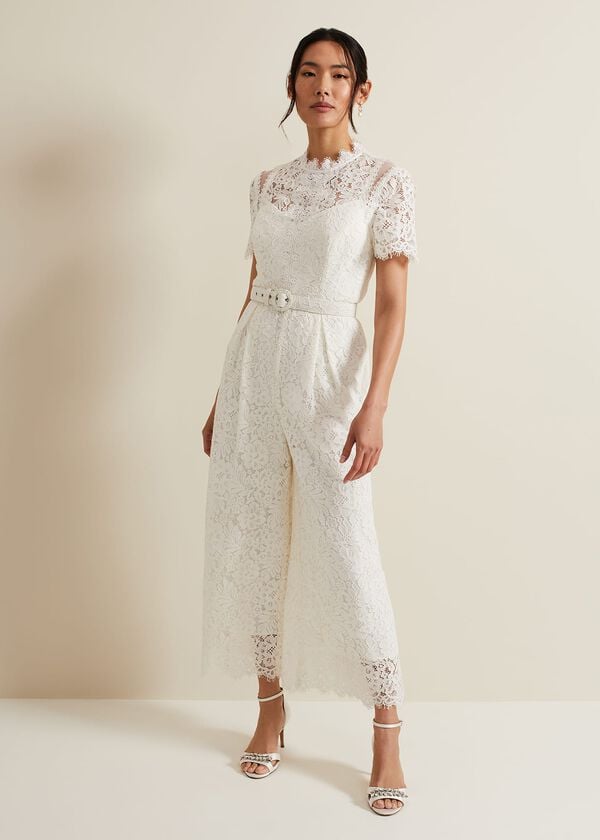 phase eight Amaliah Lace Bridal Jumpsuit