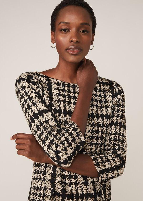 Phase Eight Amani Houndstooth Check Tunic Dress