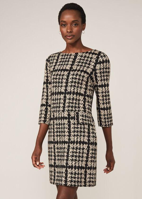 phase eight Amani Houndstooth Check Tunic Dress